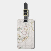 KAART: OOSTEN, 1670 BAGAGELABEL (Voorkant verticaal)