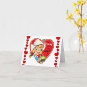 Kaart op dag van de valentijn (Gele Bloem)