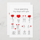 Kaart op dag van valentijn (Voorkant / Achterkant)