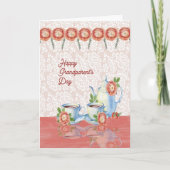 Kaart op de dag van de grootouder met Tea Pot & Cu (Voorkant)