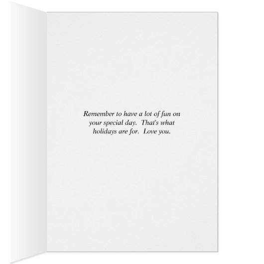 Kaart op de dag van grootouders, kleinkind van jon (Binnen (Rechts))