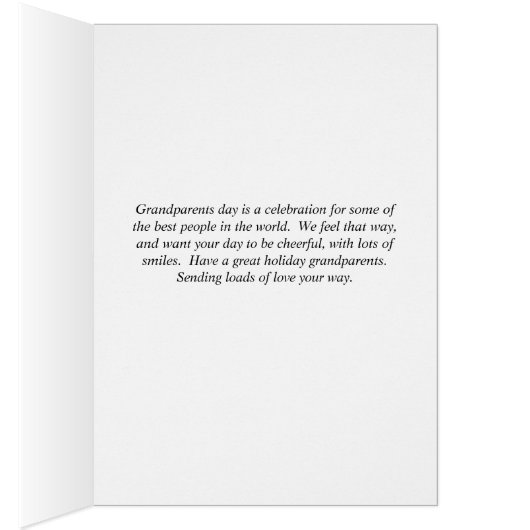 Kaart op de dag van grootouders met hybriden en Pl (Binnen (Rechts))