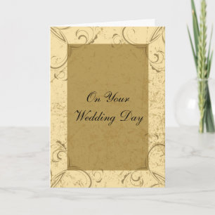 Kaart op de dag van het huwelijk in nood en legant