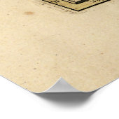 kaart op het Arabisch schiereiland (1654) Poster (Hoek)