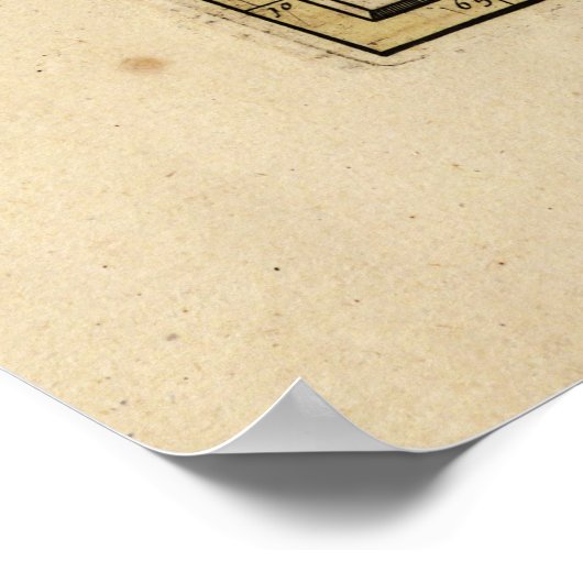 kaart op het Arabisch schiereiland (1654) Poster (Hoek)