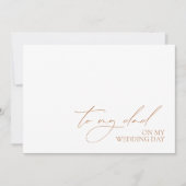 kaart "Op mijn huwelijksdag naar mijn vader" (Voorkant)