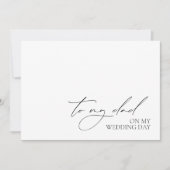 kaart "Op mijn huwelijksdag naar mijn vader" (Voorkant)