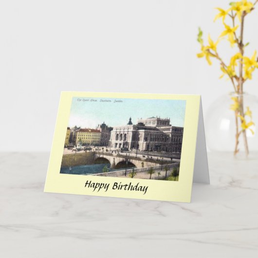 Kaart - Opera House, Stockholm, Zweden (Gele Bloem)