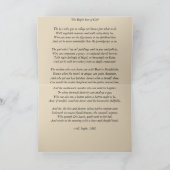 Kaart - opgeleid meisjesgedicht (Binnen)