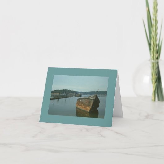 Kaart - Opmerking - Derelict-scheepsromp in bay (Voorkant)