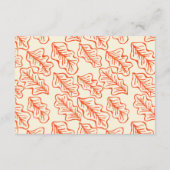 Kaart Oranje en Blauwgroen Rustic Wedding Accommod (Achterkant)