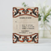 Kaart Oranje Gothische Zwemmen Reactie (Staand voorkant)