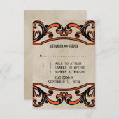 Kaart Oranje Gothische Zwemmen Reactie (Voorkant / Achterkant)