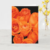 Kaart, Oranje Rozen, verticaal Kaart (Gele Bloem)