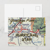  kaart orkaan Utah (Voorkant / Achterkant)