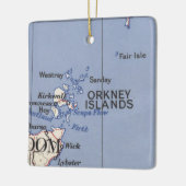 kaart Orkney Islands Keramisch Ornament (Links)