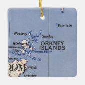  kaart Orkney Islands Keramisch Ornament (Voorkant)