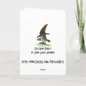 Kaart: Osprey - John Audubon Feestdagen Kaart (Achterkant)