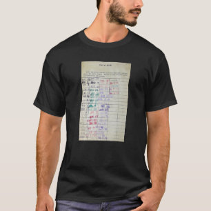 Kaart oude  bibliotheek t-shirt