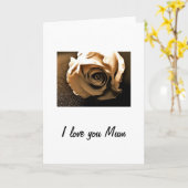 Kaart oude Roos Moederdag (Gele Bloem)