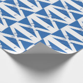 Kaart Overzicht SCHOTLAND SALTIRE VLAG Cadeaupapier (Hoek)