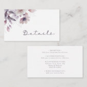 Kaart Paarse bruiloft (Voorkant / Achterkant)