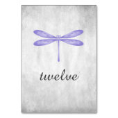 Kaart Paarse dragonfly-tabelnummer (Achterkant)