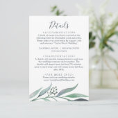 Kaart Paarse en groene Eucalyptus - Details behuiz (Staand voorkant)