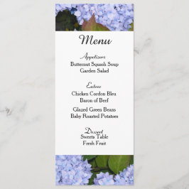 Kaart Paarse hydrangeas Wedding Menu