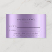 Kaart Paarse lavender Sparkly Lotus9 (Achterkant)