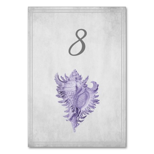 Kaart Paarse schelpdiertabel (Voorkant)