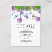 Kaart Paarse zomerbruiloft (Voorkant)