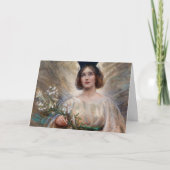 Kaart Paasengel en Witte Lilies (Voorkant)