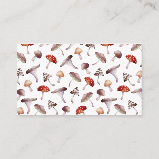 Kaart paddenstoel luidere Raffle Ticket Enclosure (Achterkant)