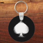 Kaart pak Spades white - grunge Sleutelhanger (Voorkant)