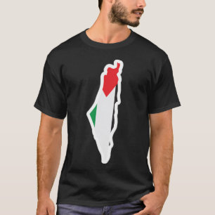 Kaart Palestina, Vrij Palestina, Vrij Gaza T-shirt