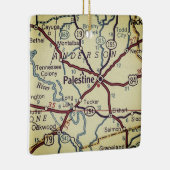  kaart Palestine TX Keramisch Ornament (Rechts)