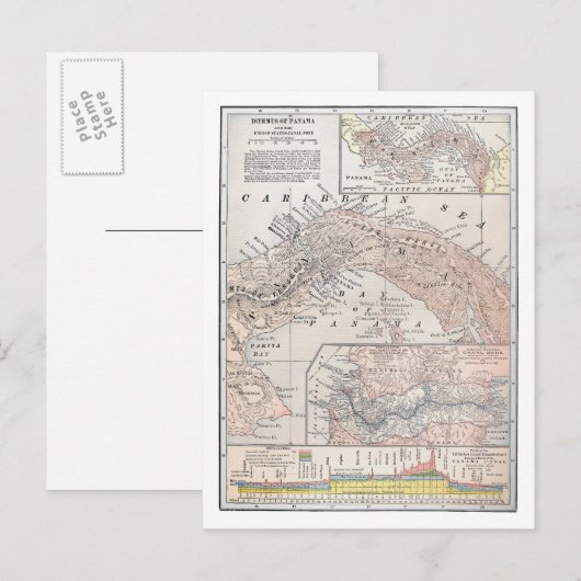 KAART: PANAMA, 1907 BRIEFKAART (Voorkant / Achterkant)