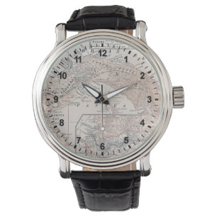 KAART: PANAMA, 1907 HORLOGE