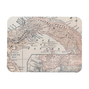 KAART: PANAMA, 1907 MAGNEET