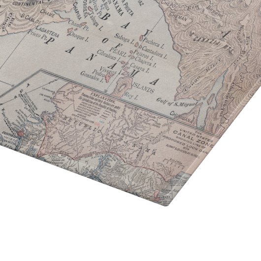 KAART: PANAMA, 1907 SNIJPLANK (Hoek)