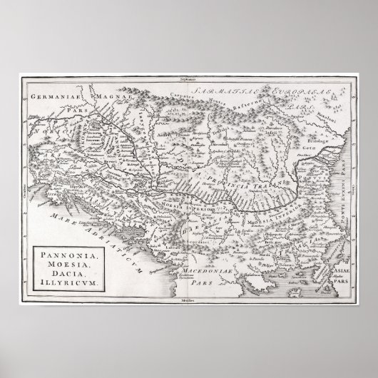 KAART: PANNONIA POSTER (Voorkant)