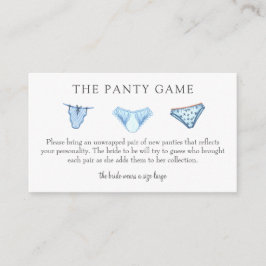 Kaart Panty Game Insert