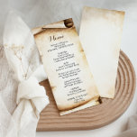 Kaart Papieren reusachtig landmenu<br><div class="desc">Deze papieren roestendelegenmenukaart is perfect voor een eenvoudige bruiloft. Dit ontwerp is voorzien van handbeschilderde lichte en bruine papierrollen,  die extra genade oproepen. Dit menu kan worden gebruikt voor een trouwreceptie,  een repetitief diner,  een vrijgezellenfeest of een evenement.</div>
