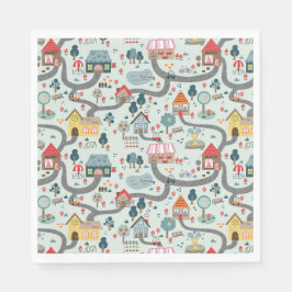 Kaart Papieren servetten