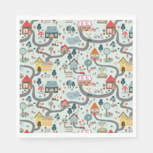 Kaart Papieren servetten