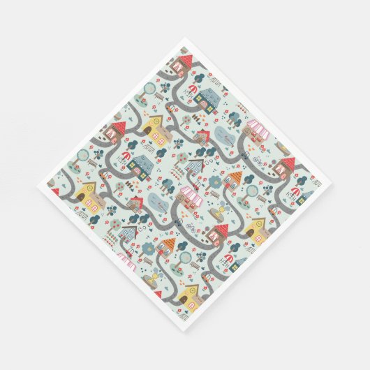 Kaart Papieren servetten (Hoek)