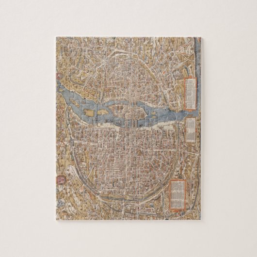  kaart Parijs, 1550 Legpuzzel (Verticaal)