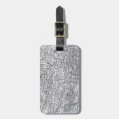  kaart Parijs Regio Europees reizen Bagagelabel (Voorkant verticaal)