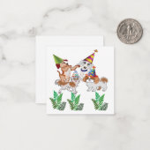 Kaart partijuitnodiging notitiekaartje (Voorkant / Achterkant in situ)